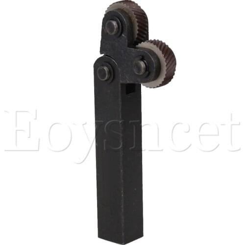 Diagonal 2.0mm Pitch 8 x 26mm Dual Wheel Knurling Linear Knurl Tool Replacement