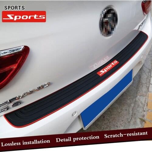 Car Trunk Door Crash Protection Strip Car Styling Scratch Protection Strip For Vw polo tiguan golf 7 4 6 passat b6 b5 b7 touran