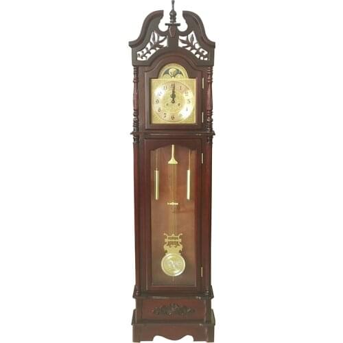 Classic Fashion wooden pendulum standing Mechanical grandfather Floor clock