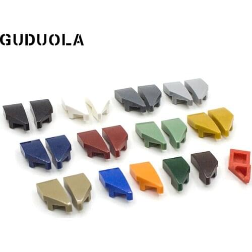 Guduola Special Brick Wedge 1 x 2 Left and Right (29120+29119) MOC Building Block Children Toys 20sets/LOT
