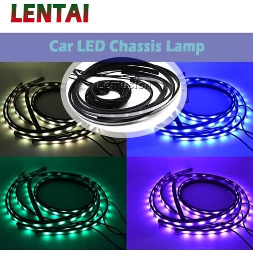 LENTAI 1Set Car LED Lamp RGB Atmosphere Light Remote Control For Suzuki Swift Volkswagen Passat B5 B6 Tiguan Jetta MK6 Skoda