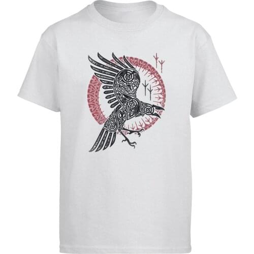 Odin Vikings Tshirt Men Ragnar Raven T Shirt 2019 Summer Tops Short Sleeve Gone to Valhalla Black T-Shirt Sons Of VikingTees