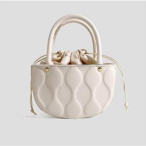 2021 summer new trendy drawstring wonton bag shoulder messenger portable small bag