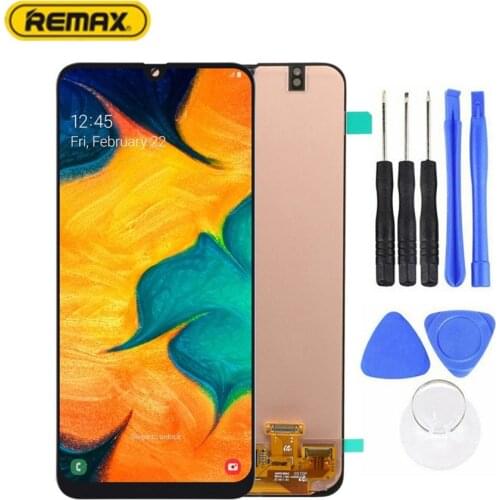 Original AMOLED LCD Touch Screen Digitizer Glass Assembly Replacement Kit for Samsung Galaxy A30/A30S A305/A307 Universal AMOLED