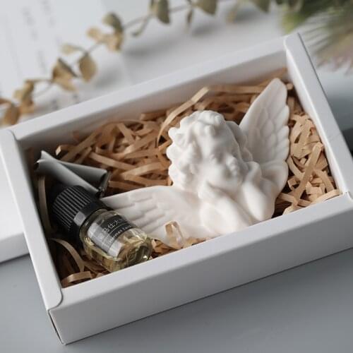 Cute Angel Portrait Aromatherapy Candle Silicone Mold DIY Decorative Chocolate Cake Candy Mold Supplies Handmade Soap Jelly Mold