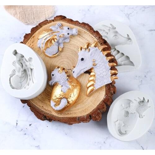 Easter Eggs Dinosaurs Silicone Mold Fondant Mould Cake Decorating Tools Chocolate, Gumpaste Mold, Sugarcraft ,Kitchen Gadgets