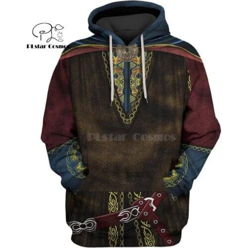 PLstar Cosmos 3D King theoden 3d hoodies/Sweatshirt Winter autumn funny Harajuku Halloween party cosplay streetwear