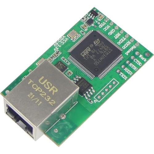 USR-TCP232-E2 Serial to Ethernet Module UART TTL to LAN Converter 2 Serial Ports Server TCP IP Protocol T2 Upgraded