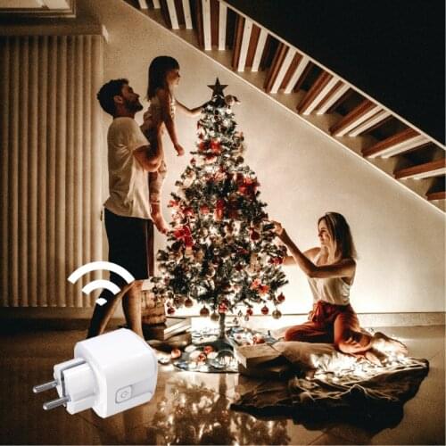 10/5 PCS Tuya Smart Socket WiFi Socket Alexa Smart Plug 16A Wifi Socket With Alexa Compatible APP Controlled Socket For HomeKit