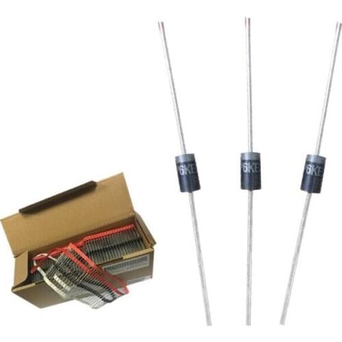 20pcs TVS transient suppression diode P6KE15CA 15V bidirectional 600W straight plug DO-15