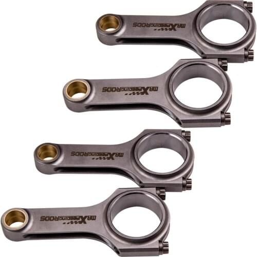 4pcs EN24 H Beam Connecting Rods For Renault R5 Turbo 11 Racing Conrods 131mm Conrods Rods