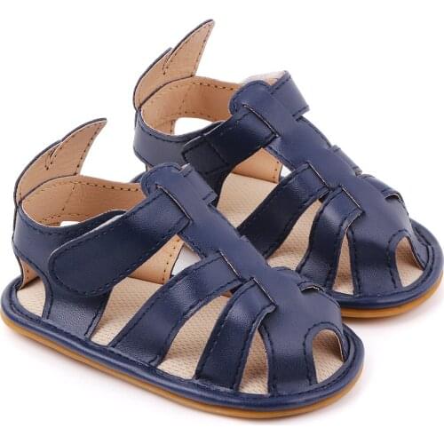 New Arrivals Baby Boy Girl Shoes Summer Roman PU Sandals Newborn First Walkers Antiskid Soft Sole Cute Infant Bebe Toddler Shoes