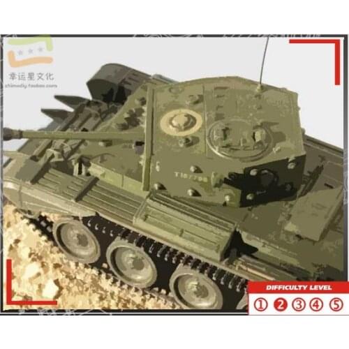 Cromwell MKIV Tank Model 3D Paper Model DIY Hand-made Paper Model Pendulum Toy