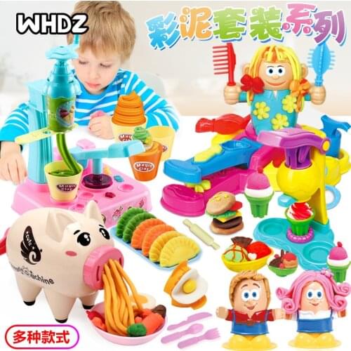 Kids Play Dough Creative 3D Educational Toys Modeling Clay Plasticine Tool Kit DIY Educational Colorful Clay Toys For Children