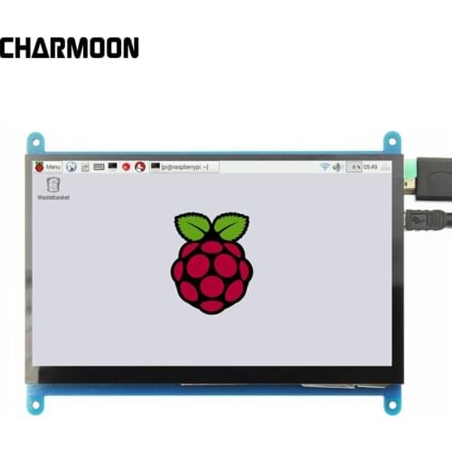 For Raspberry pi 7inch HDMI LCD Capacitive 5 Point Touch Screen Display 1024*600 High Resolution For Raspberry pi/ Banana Pi Pro