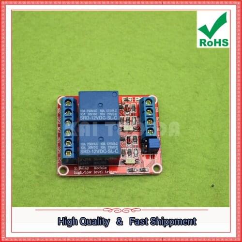 2 Way 12V Relay Module Relay Expansion Board Development Board Support High Low Trigger H6A5