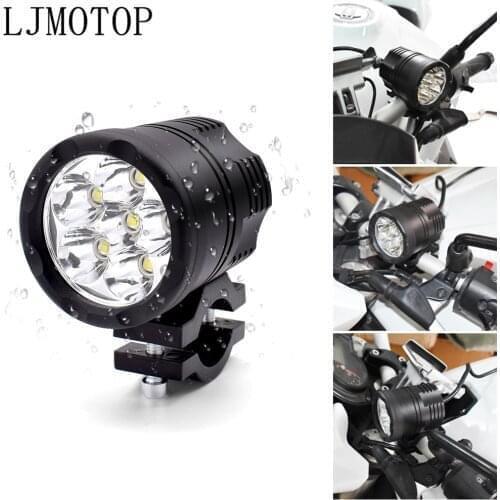 60W LED Motorcycle Headlight Fog Spot Head Lamp Spotlight Motorbike Bulb For Yamaha XT1200Z SUPER TENERE XJR FJR 1300 FZ1 FAZER