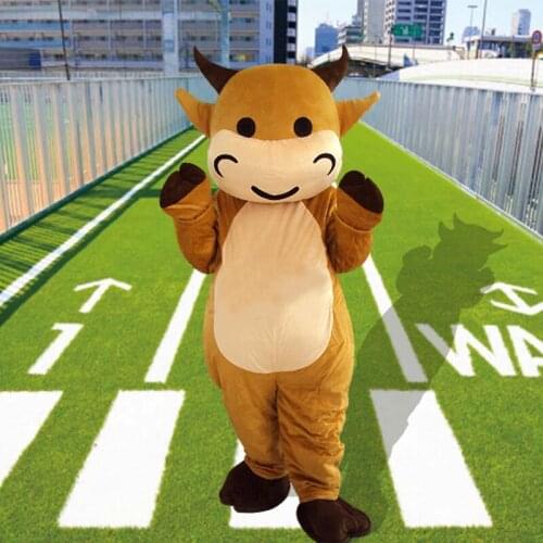 Halloween Cow Mascot Costume Adult Top Quality Cartoon Cow Bull Cartoon Costumes Animal Cosplay Theme Mascotte Carnival Costume