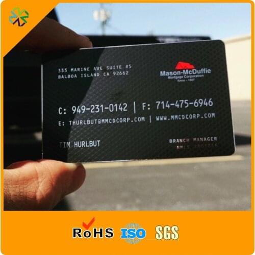 Credit card size custom laser cut China black backgound stainless steel metal card printing
