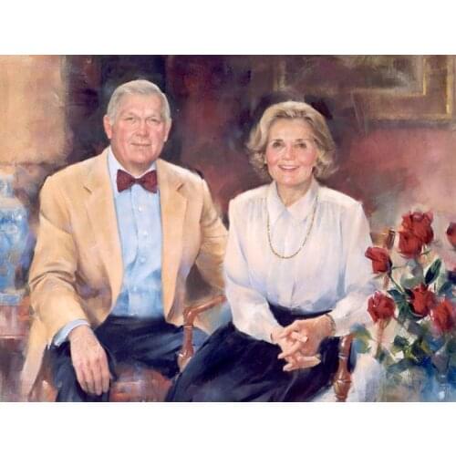 BEST GIFT customize service custom portrait PHOTO PICTURE oil painting --100% hand painted hand painted art painting on canvas