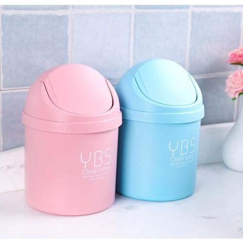Mini Table Dustbin Sundries car garbage can desktop Trash Can Garbage Dust Case Holder Bin trash can
