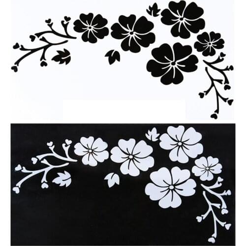 Fashion Flower Blossom Car Decal Sticker Auto Truck Bumper Door Window Decor 2019