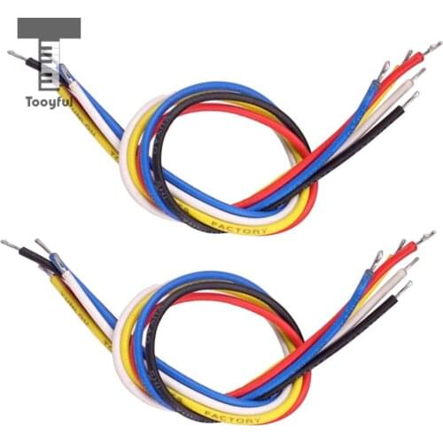 Tooyful 10Pcs 19cm Colorful Inner Circuit System Connecting Wire Cable Circuit Line Electric Guitar Bass Parts Guitarist Tools