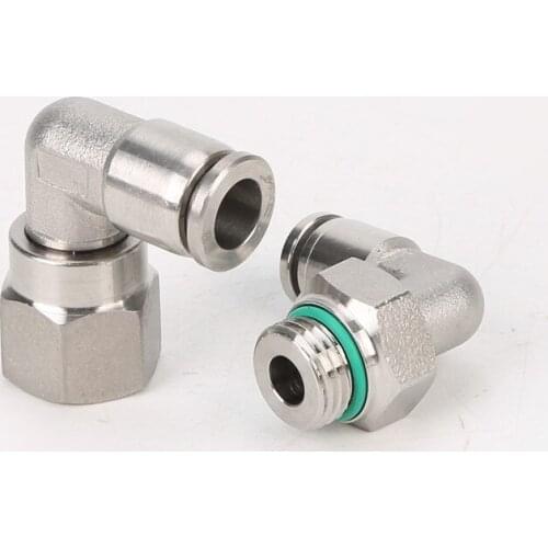 Stainless steel pneumatic quick insert elbow PLF12-04 PLF14-02 PLF14-03 PLF14-04 PLF16-02 PLF16-03 PLF16-04 PLF16-06