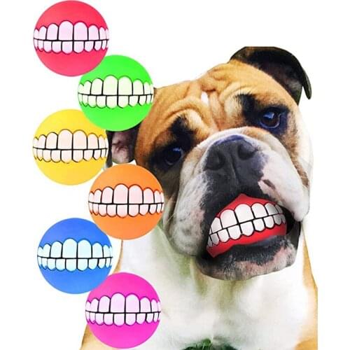 Small Dogs Non Toxic Dog Chew Ball Toys for Aggressive Chewers Molar Bite Rubber Chew Ball Dog Chew Toys Chihuahua - Toys