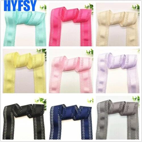 New 45mm hollow lace ribbon 50 yards DIY handmade materials headdress hair bow gift packaging wholesale Grosgrain ribbons