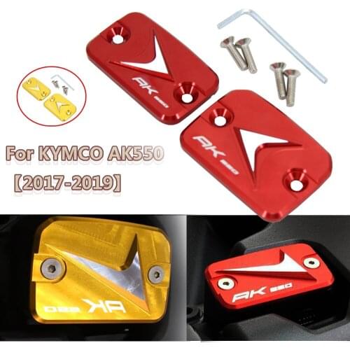 NEW Motorcycle Accessories Gas Fuel Tank Filler Oil Cap Cover Front Brake Fluid Reservoir 2017 2018 2019 For KYMCO AK550 AK 550