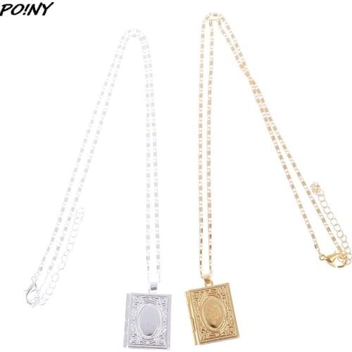 Necklace Book Locket With Pictures Gift For Daughters Necklace Graduation Gift For Teacher Girlfriend Friendship Gift VICT BOOK