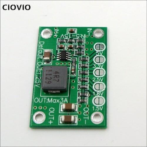 DC DC Step Down Power Module 5-15V To 1.25V/1.5V/1.8V/2.5V/3.3V/5V Universal Adjustable Buck Voltage Converter Board 3A For LCD