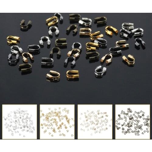 100pcs wire protectors Wire Guard Guardian Protectors loops U shape accessories For DIY jewelry Making Accessories