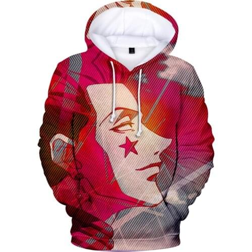 Sidno Hisoka 3D Hoodies Men/women Fashion Casual Spring/autumn Long Sleeve Boys/girls Hoodies Sweatshirt Coats Cotton Full Print