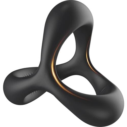 Silicone Cock Ring 3 in 1 Ultra Soft Stretchy Penis Rings for Longer Harder Stronger Male Sex Toys for Men and Couples Play