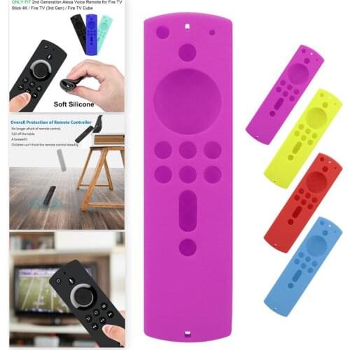 For Amazon Fire TV Stick 4K TV 5.6 Inch Stick Remote control Silicone Case Protective Cover Skin Shell Protector #1022