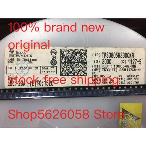 TPS3805H33DCKR SOT23-5 100% new original freeshipping 50PCS/LOT STOCK
