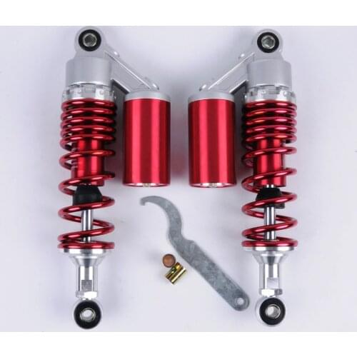 Wotefusi Pair 11" 280mm Rear Shock Absorbers For ATV Quad Buggy Pit Bike Red [PA182]