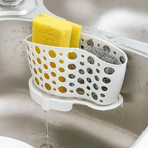 XUNZHE Kitchen Drain Rack Sink Sucker Plastic Drain Storage Basket Small Supplies Kitchenware Rack Sink Organizer 17.5*10.5CM