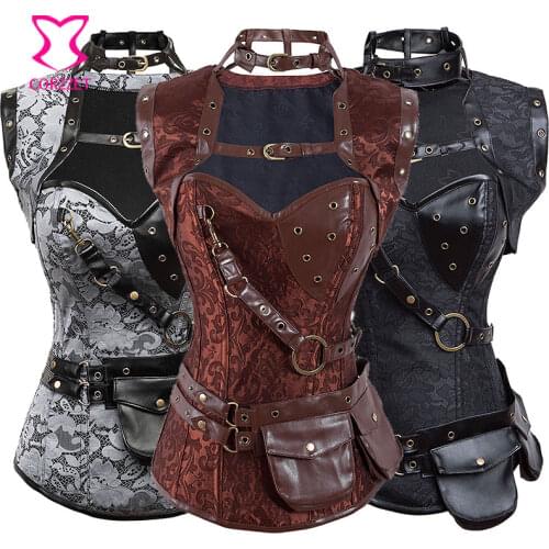Corzzet Steampunk Clothing Women Corsets and Bustiers Plus Size Corset Gothic Corselet Feminino Espartilhos Burlesque Costumes