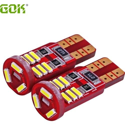 10pcs t10 194 168 w5w 15led 4014smd LED No OBC Error 194 168 W5W T10 canbus nonpolarity LED Interior Light Wedge bulb