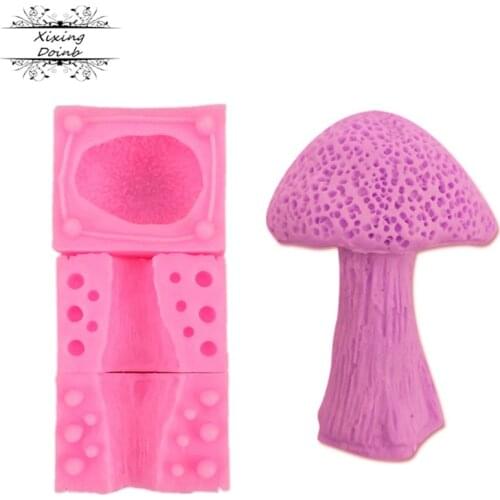 3D mushroom shaped silicone jelly mold cake decoration tool Candy Chocolate Mold