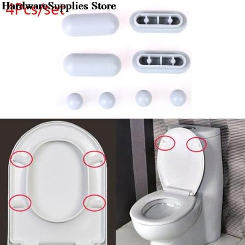 4pcs/set Self-adhesive Toilet Seat Sticker Gasket Set Of Four Home Garden Household Merchandises Bathroom Products