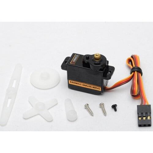 4pcs/lot 100% orginal ES08MA II Mini Metal Gear Analog Servo 12g/ 2.0kg/ 0.12 Sec Mg90S Free Shipping