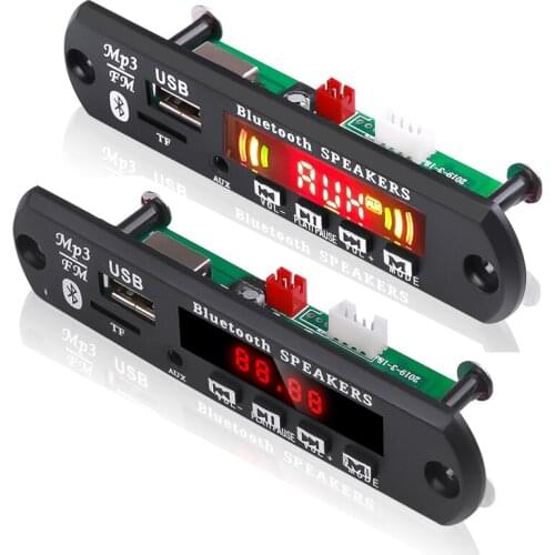 Bluetooth Car Radio Modification Mp3 Player Decoder board Handsfree Car kit TF card USB 3.5mm AUX FM Wireless Receiver