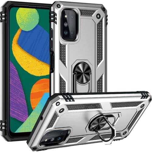 Armor shockproof Case For on Samsung galaxy F52 cover Case For Samsung F52 F 52 car holder ring Case