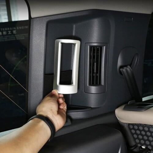 For Land Rover Defender 110 2020 ABS Chrome Car C-pillar Air Conditioning Air Outlet Frame Trim Car Accessories