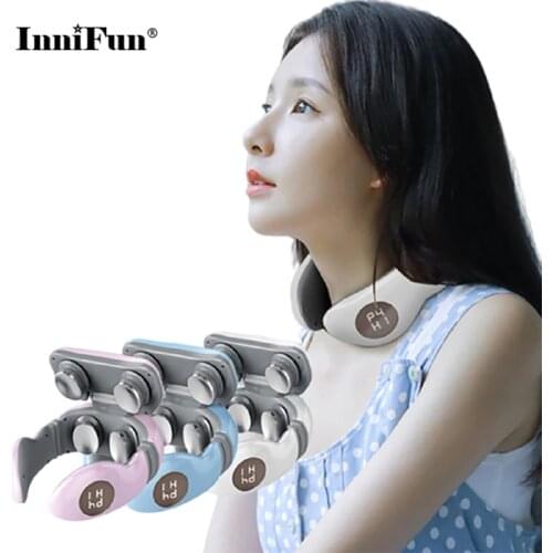 Electric Neck Massager Neck Massage Apparatus Collar Massagers Health Care Outdoors Home Use Devices Relax Smart Instrument