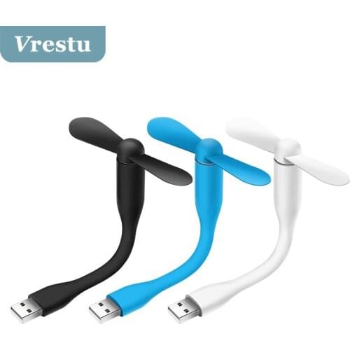 USB Fan Flexible Portable Mini Ventilador USB LED Soft TPU USB Light Cooling Gadgets Bendable Lamp Handheld Portable USB Device